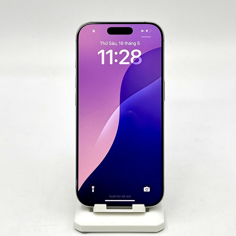 iPhone 16 Pro 128GB Trắng 99% pin 100% Quốc Tế Apple  - HH6376