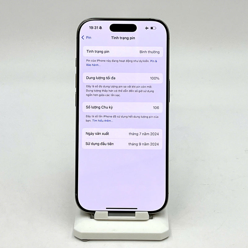 iPhone 16 Pro 256GB Tự nhiên 99% pin 100% Quốc tế từ SB (Không dùng sim SB)  - HH1046