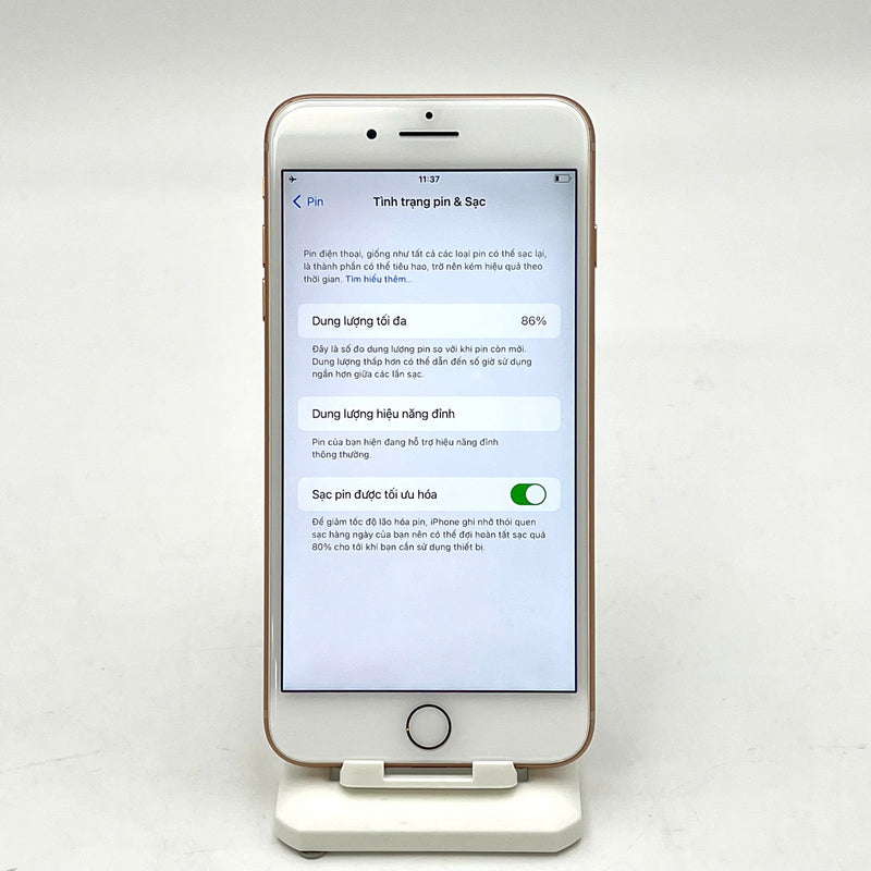 iPhone 8 Plus 64GB Vàng 98% pin 86%  Máy đã trả hết tiền mạng dùng như Quốc tế Apple (Màn xước) - HH4701