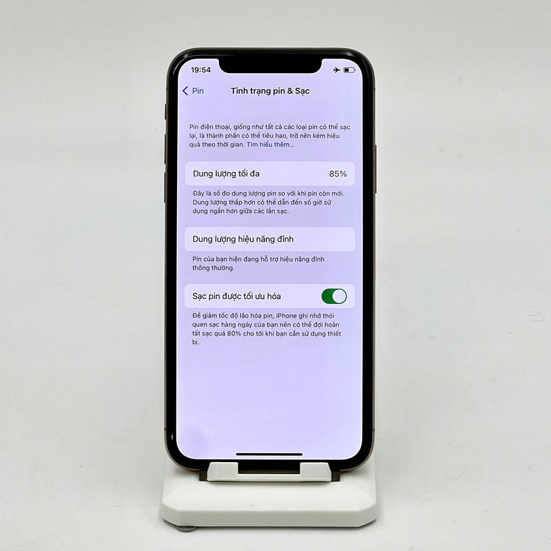 iPhone XS 64GB Vàng 98% pin 85%  Máy đã trả hết tiền mạng dùng như Quốc tế Apple  - HH3575