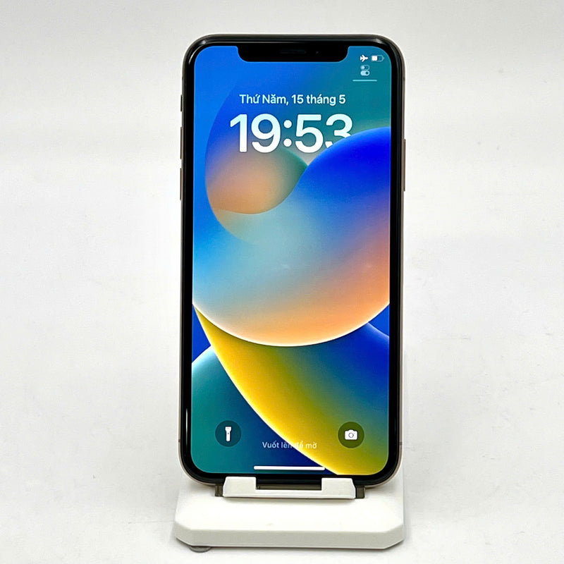 iPhone XS 64GB Vàng 98% pin 85%  Máy đã trả hết tiền mạng dùng như Quốc tế Apple  - HH3575
