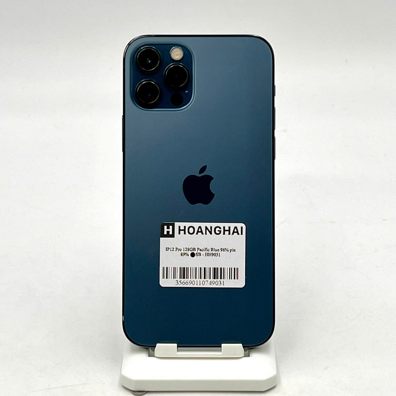 iPhone 12 Pro 128GB Xanh Dương 98% pin 89% Máy đã trả hết tiền mạng dùng như Quốc tế Apple  - HH9031
