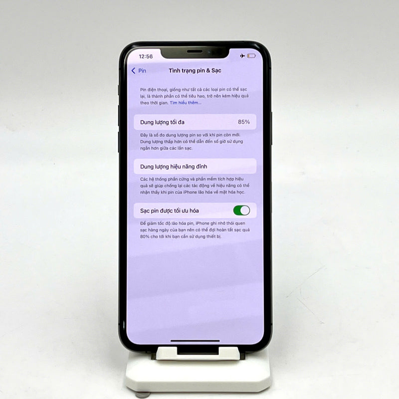 iPhone 11 Pro Max 256GB Đen 98% pin 85% Máy đã trả hết tiền mạng dùng như Quốc tế Apple (ám viền) - HH1743