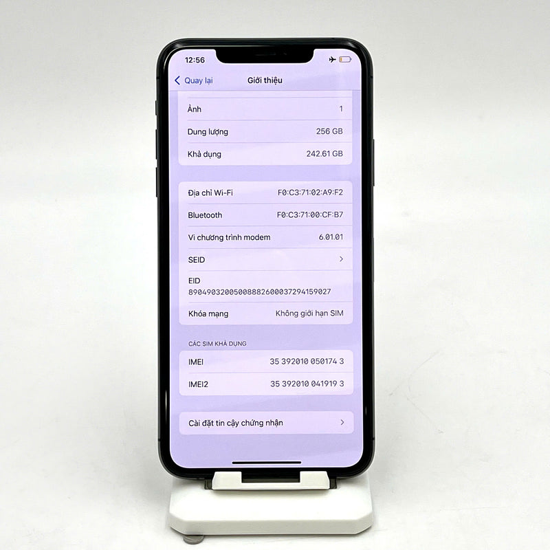 iPhone 11 Pro Max 256GB Đen 98% pin 85% Máy đã trả hết tiền mạng dùng như Quốc tế Apple (ám viền) - HH1743