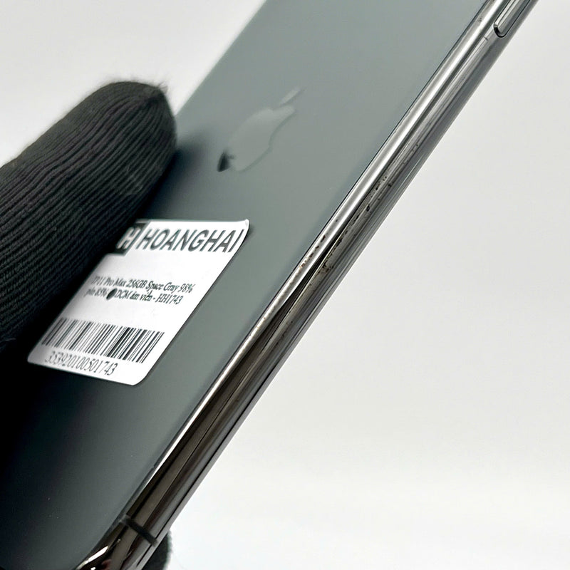 iPhone 11 Pro Max 256GB Đen 98% pin 85% Máy đã trả hết tiền mạng dùng như Quốc tế Apple (ám viền) - HH1743