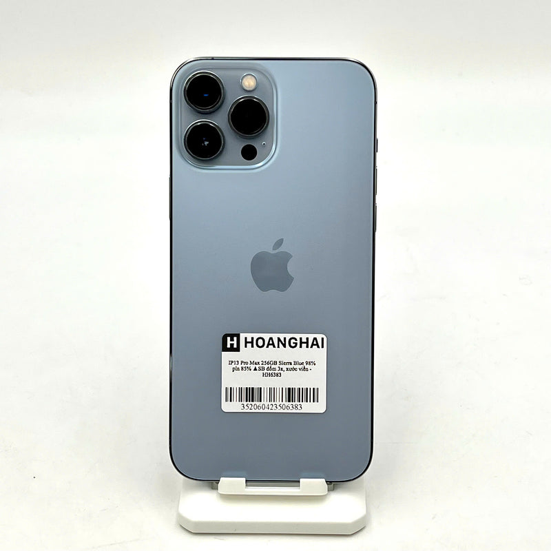 iPhone 13 Pro Max 256GB Xanh Dương 98% pin 85% Quốc tế từ SB (Không dùng sim SB - Đốm 3x, xước viền) - HH6383