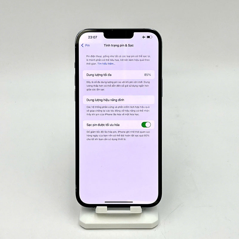 iPhone 13 Pro Max 256GB Xanh Dương 98% pin 85% Quốc tế từ SB (Không dùng sim SB - Đốm 3x, xước viền) - HH6383