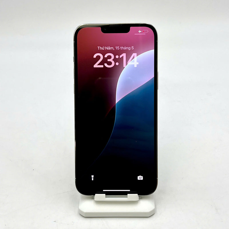 iPhone 13 Pro Max 128GB Trắng 98% pin 85% Quốc tế từ AU (Không dùng sim AU - xước viền) - HH0959