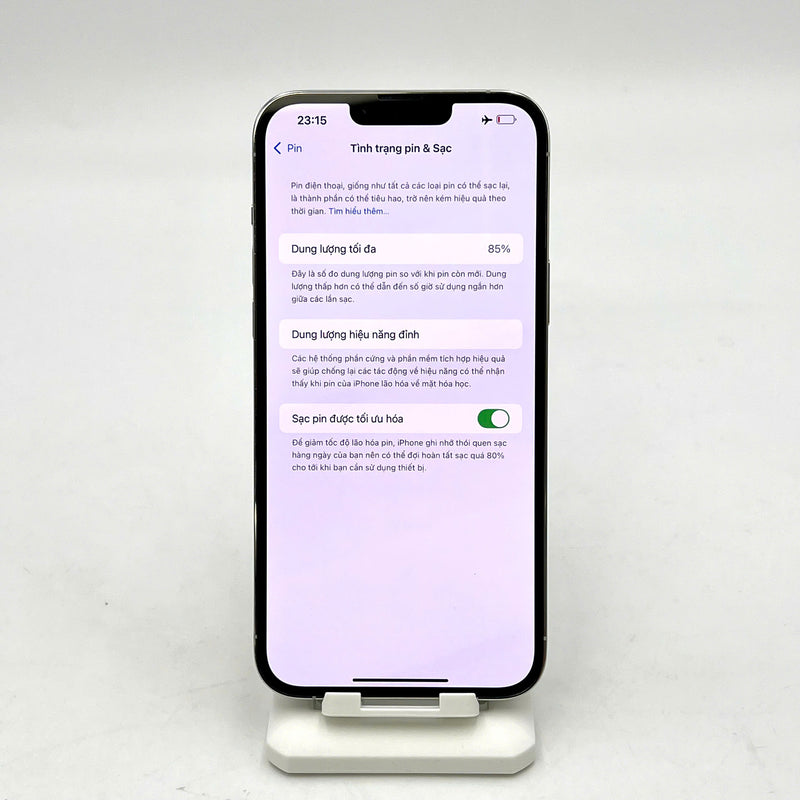 iPhone 13 Pro Max 128GB Trắng 98% pin 85% Quốc tế từ AU (Không dùng sim AU - xước viền) - HH0959