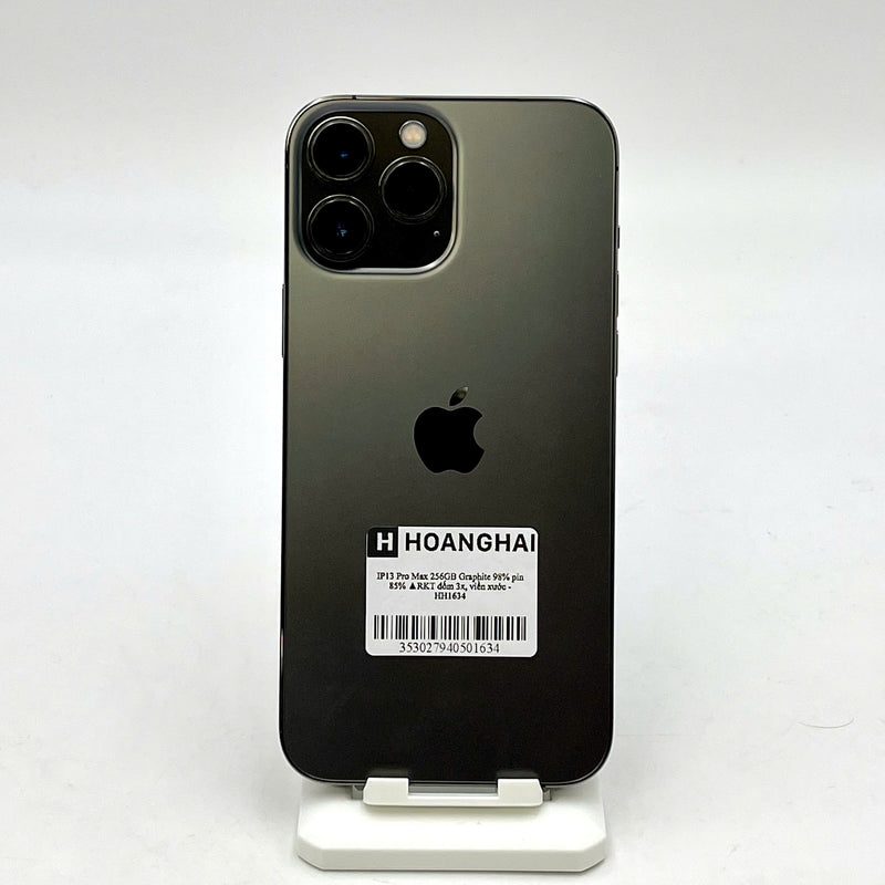 iPhone 13 Pro Max 256GB Đen 98% pin 85%  Quốc tế từ RKT (Không dùng sim RKT - Đốm 3x, viền xước) - HH1634