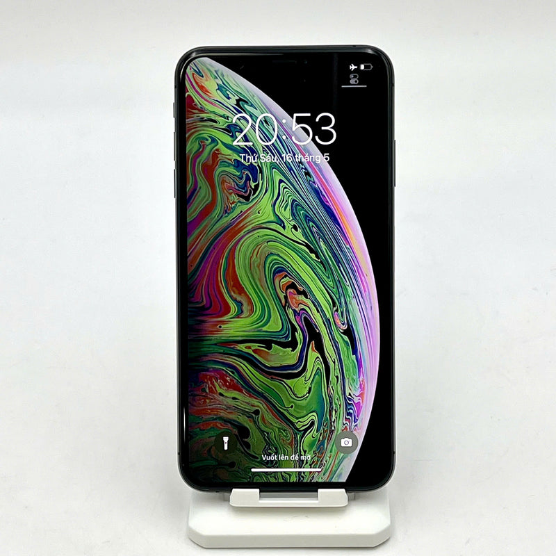 iPhone XS Max 256GB Đen 98% pin 85% Máy đã trả hết tiền mạng dùng như Quốc tế Apple (đốm 1x/2x, màn xước) - HH2630