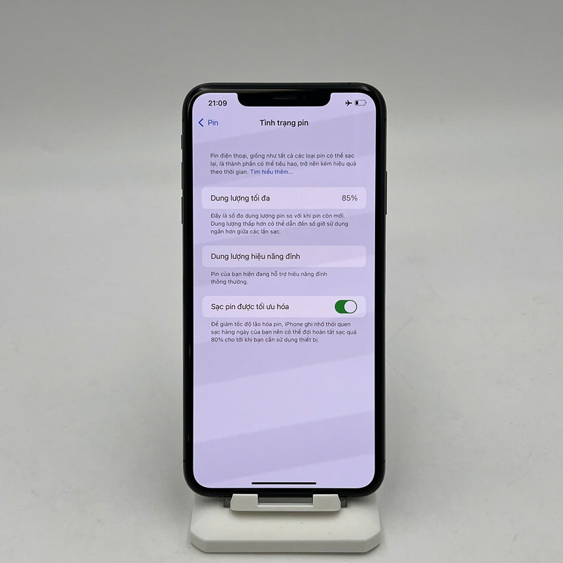 iPhone XS Max 256GB Đen 98% pin 85% Máy đã trả hết tiền mạng dùng như Quốc tế Apple (đốm 1x/2x, màn xước) - HH2630