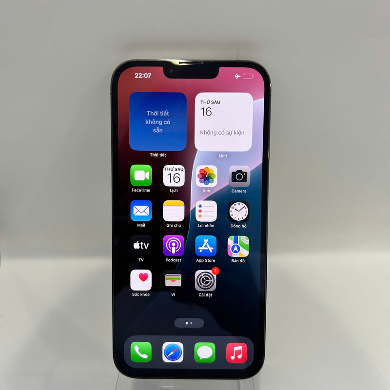 iPhone 13 Pro Max 256GB Đen 98% pin 87% Quốc tế từ SB (Không dùng sim SB - Đốm camera 3x) - HH8413