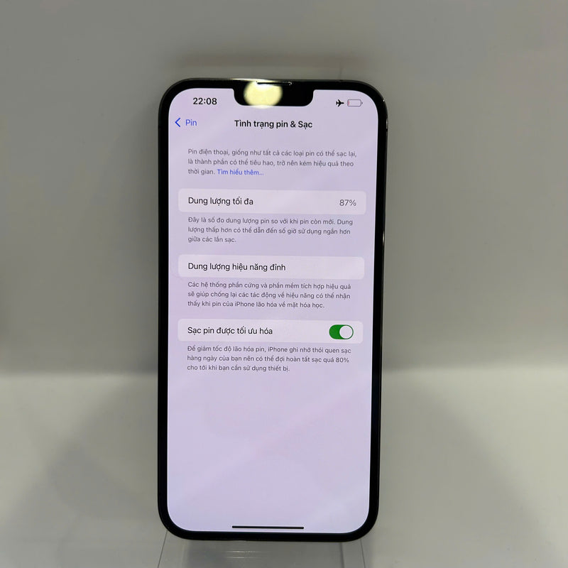 iPhone 13 Pro Max 256GB Đen 98% pin 87% Quốc tế từ SB (Không dùng sim SB - Đốm camera 3x) - HH8413