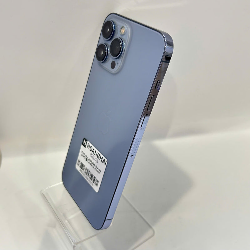 iPhone 13 Pro Max 256GB Xanh Dương 98% pin 87% Máy đã trả hết tiền mạng dùng như Quốc tế Apple (Đốm camera 3x) - HH0054