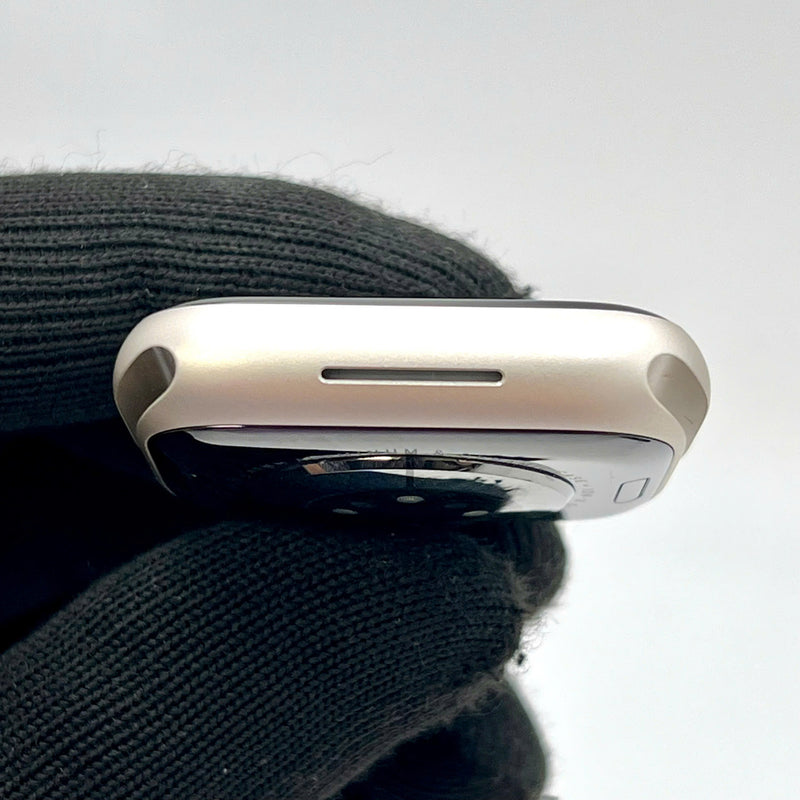 Apple Watch Series 9 41mm 98% GPS Starlight Aluminum Case with Starlight Sport Band (Xước phẩy màn hình)