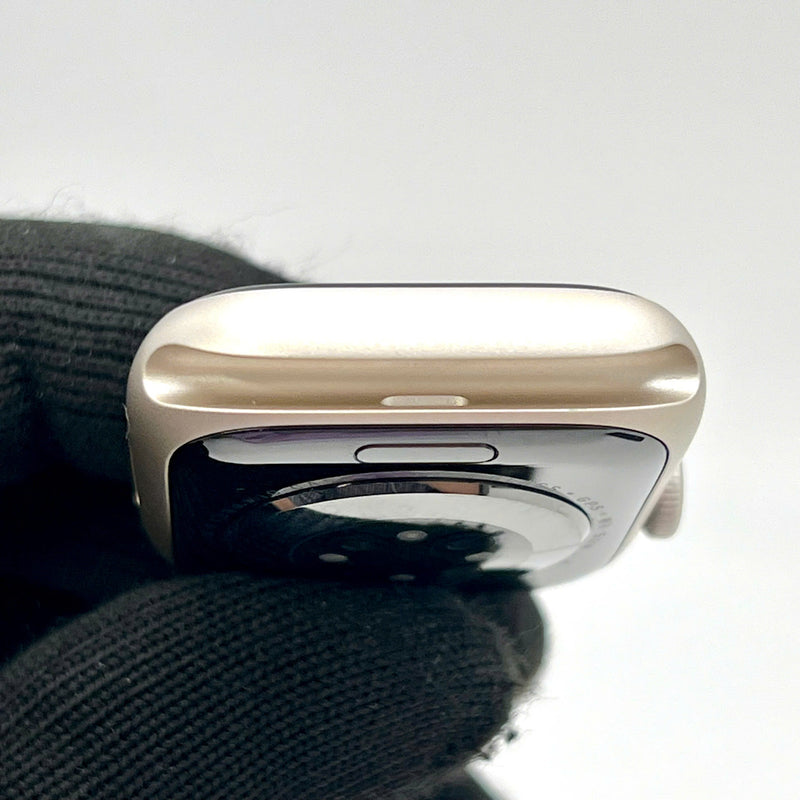 Apple Watch Series 9 41mm 98% GPS Starlight Aluminum Case with Starlight Sport Band (Xước phẩy màn hình)