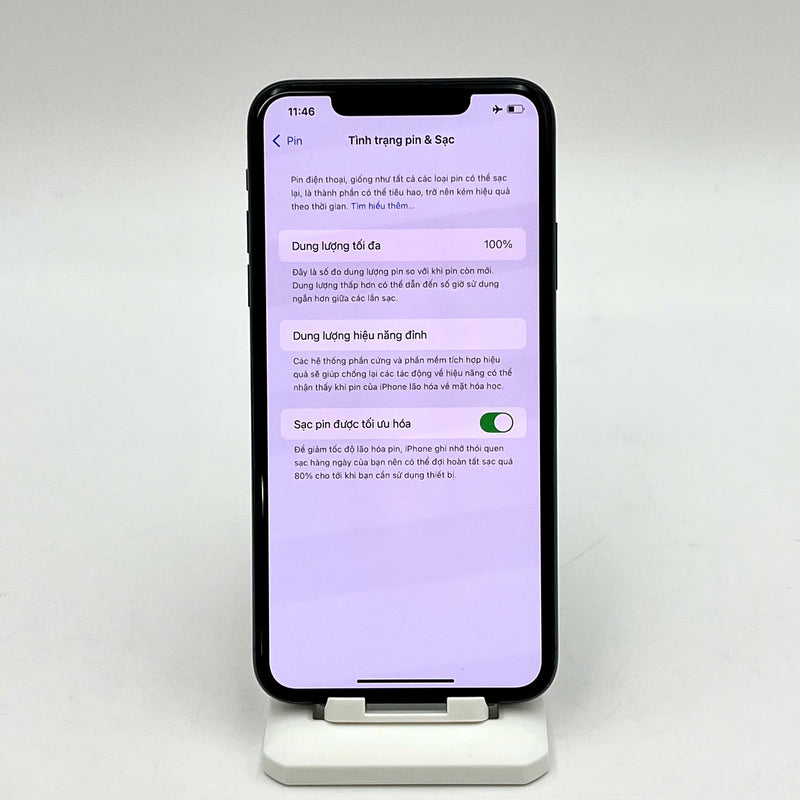 iPhone 11 Pro Max 256GB Xanh lá 97% pin 100% ĐBH Quốc Tế Apple bản Mỹ ,LL/A(Đã thay pin - Đốm camera 1x,màn xước ,sứt viền ám mặt lưng) - HH5071