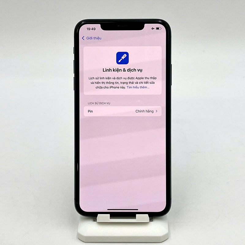 iPhone 11 Pro Max 256GB Xanh lá 98% pin 100% Máy đã trả hết tiền mạng dùng như Quốc tế Apple (Đã thay pin LKCH, ám viền đốm 1x, màn xước) - HH3183