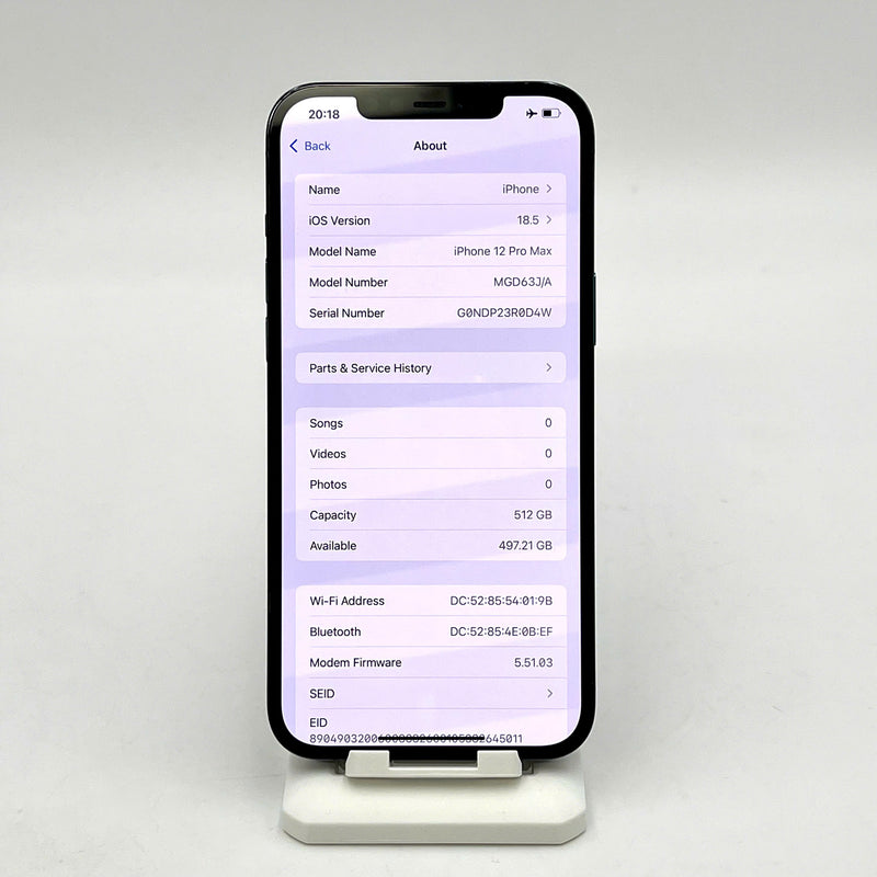 iPhone 12 Pro Max 512GB Xanh Dương 98% pin 100% Quốc Tế Apple (Đã thay pin - Đốm camera 2,5x - Ám viền) - HH6797