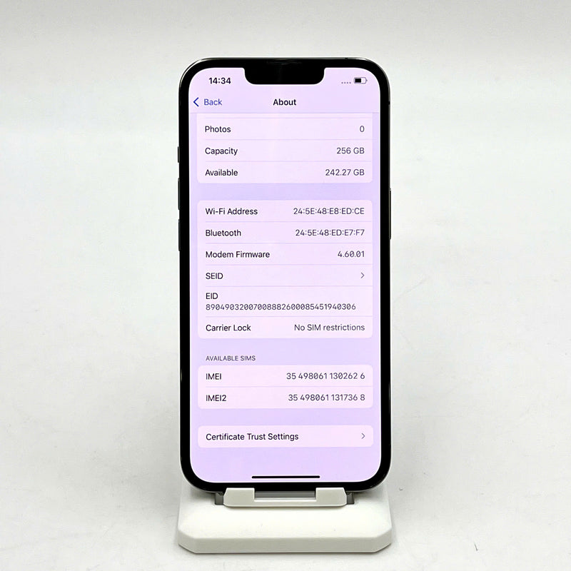 iPhone 13 Pro 256GB Đen 98% pin 100% Máy đã trả hết tiền mạng dùng như Quốc tế Apple (Đã thay pin - Đốm camera 3x - xước mặt lưng,xước màn) - HH2626