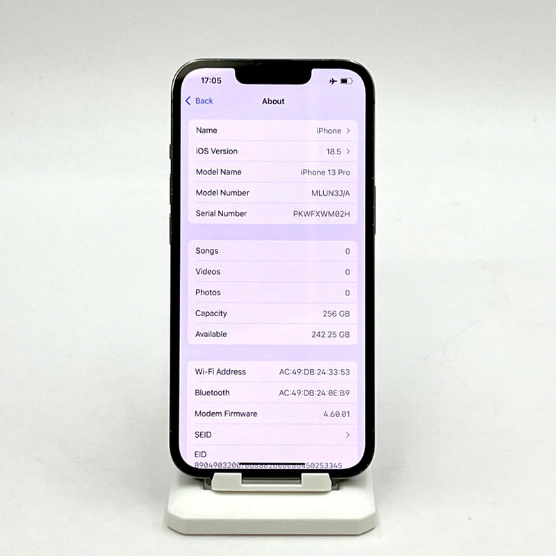 iPhone 13 Pro 256GB Đen 98% pin 100% Máy đã trả hết tiền mạng dùng như Quốc tế Apple (Đã thay pin - Đốm camera 3x, xước viền ,ám mặt lưng) - HH4270