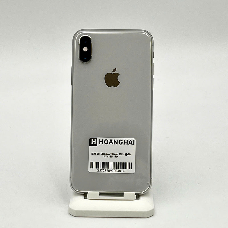 iPhone XS 256GB Bạc 98% pin 100% Máy đã trả hết tiền mạng dùng như Quốc tế Apple (Đã thay pin)- HH4814