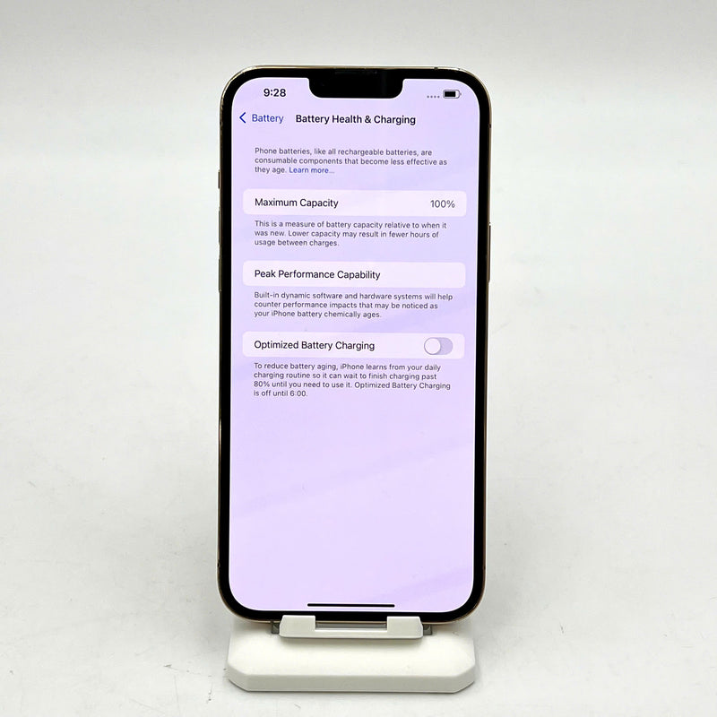 iPhone 13 Pro Max 256GB Vàng 98% pin 100% Quốc tế từ SB (Không dùng sim SB - Đã thay pin, xước viền, màn xước, đốm 3x) - HH6867