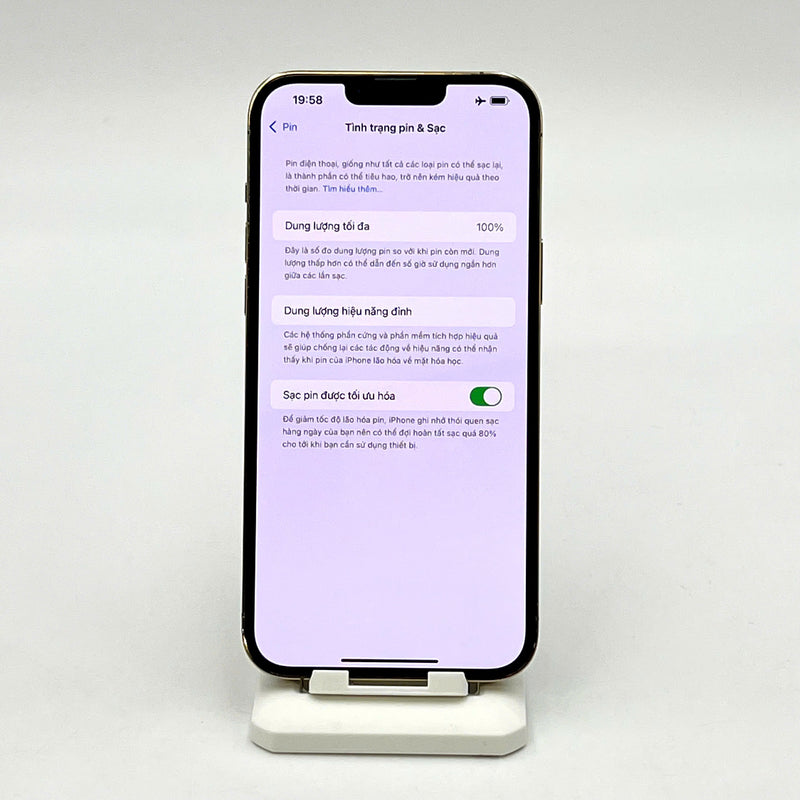 iPhone 13 Pro Max 256GB Vàng 98% pin 100% Quốc tế từ SB (Không dùng sim SB - Đã thay pin, đốm camera 3x, thay chân sạc) - HH6075