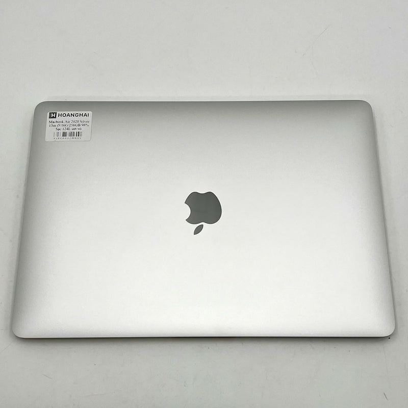 Macbook Air 2020 13.3in Bạc Intel Core i5/ RAM 16GB/ SSD 256GB 98% sạc 124 lần BPTA (sứt vỏ)