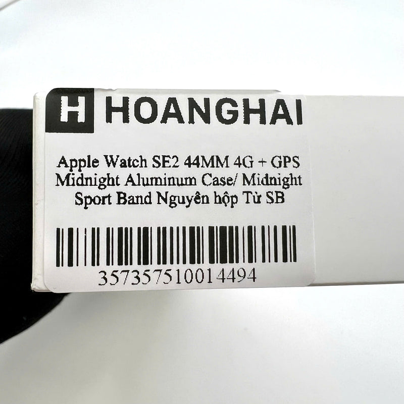 Apple Watch SE 2 44mm 4G +GPS Nguyên Hộp  Vỏ nhôm màu đen/ Dây Thể thao màu Đen từ SB
