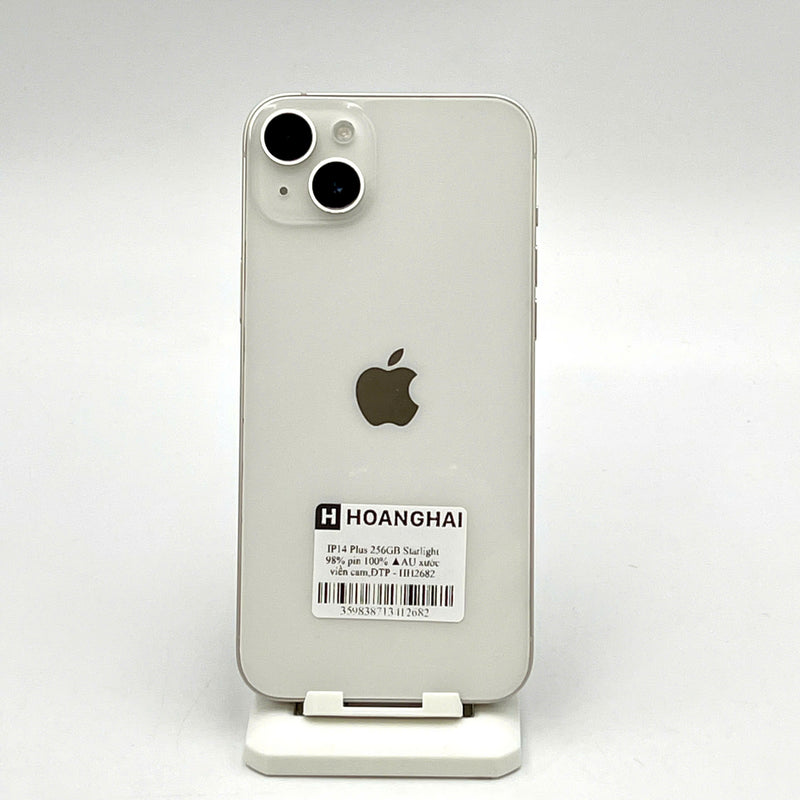 iPhone 14 Plus 256GB Trắng 98% pin 100% Quốc tế từ AU (Không dùng sim AU - Đã thay pin, viền cam) - HH2682