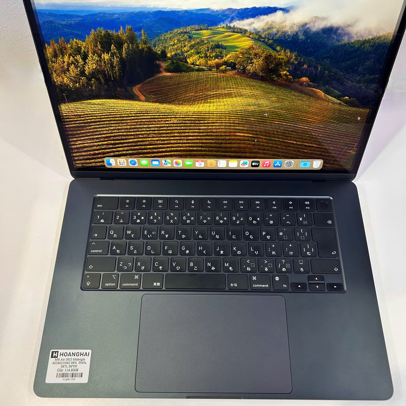 Macbook Air 2023 15.3in Đen Apple M2/ RAM 8GB/ SSD 256GB 98% Pin 94% BPΤN (Sạc 87 lần)