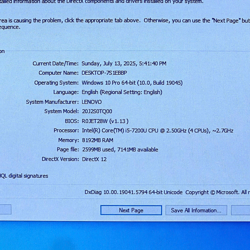 Lenovo Thinkpad 13 13.3in i5 7200U/ RAM 8GB/ SSD 256GB BPTN Likenew
