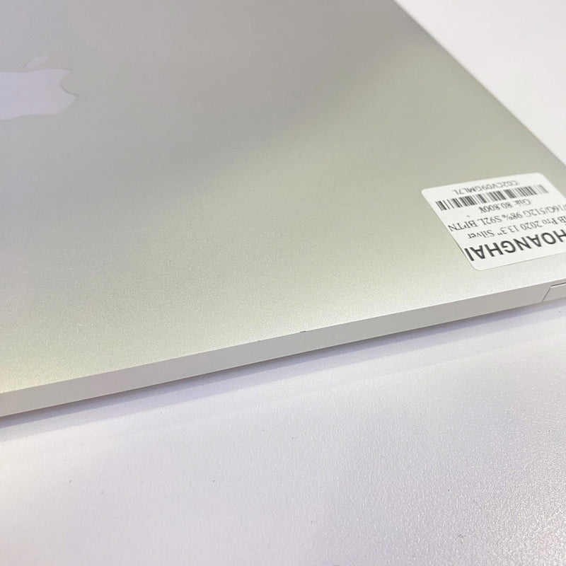 MacBook Pro 2020 13.3in Bạc Intel Core i5/ RAM 16GB/ SSD 512GB 98% Sạc 92 lần BPTN