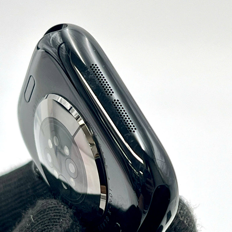 Apple Watch Series 10 GPS 46mm Jet Black Aluminum Case with Black Sport Band pin 100% Likenew