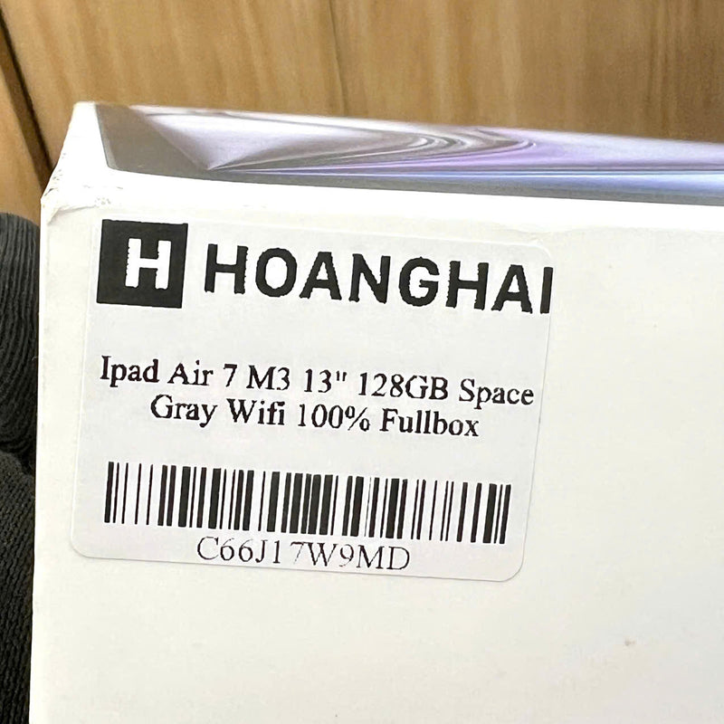 Ipad Air 7 M3 13" 128GB Xám Wifi 100% Fullbox