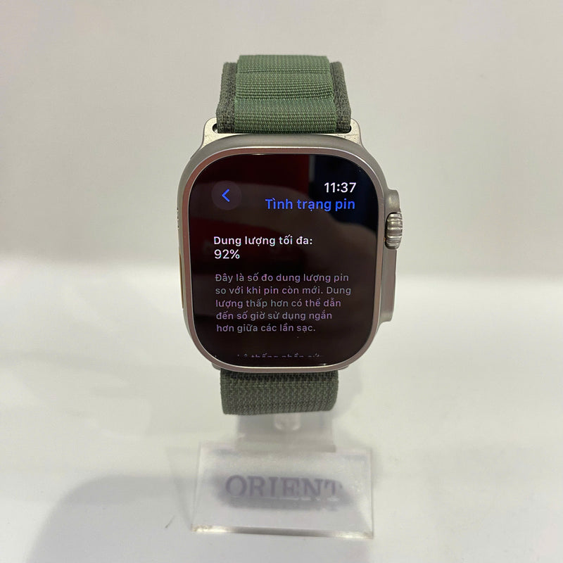 Apple Watch Ultra 49mm 4G+GPS 98% FB Pin 92% Quốc tế Apple Green Alpine Loop (xước viền nhẹ)