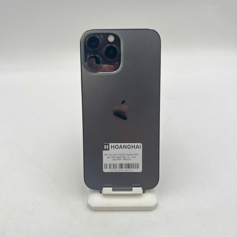 iPhone 13 Pro Max 256GB Đen 98% pin 100% Quốc tế từ SB (Không dùng sim SB - Đã thay pin, đốm 3x, xước viền) - HH6191