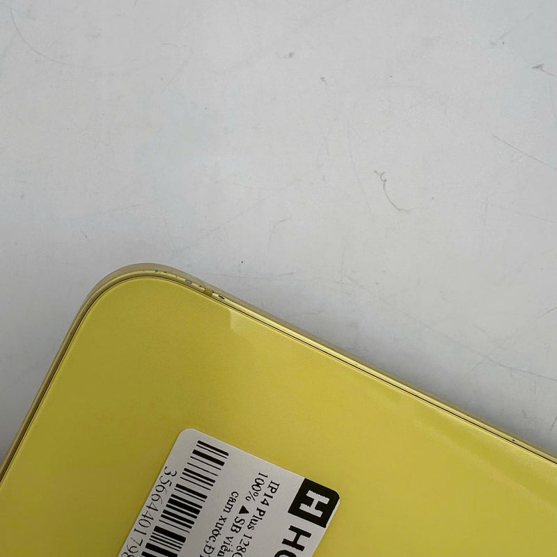 iPhone 14 Plus 128GB Vàng 98% pin 100% Quốc tế từ SB (Không dùng sim SB, viền và màn xước, viền cam xước,ĐTP) - HH0603