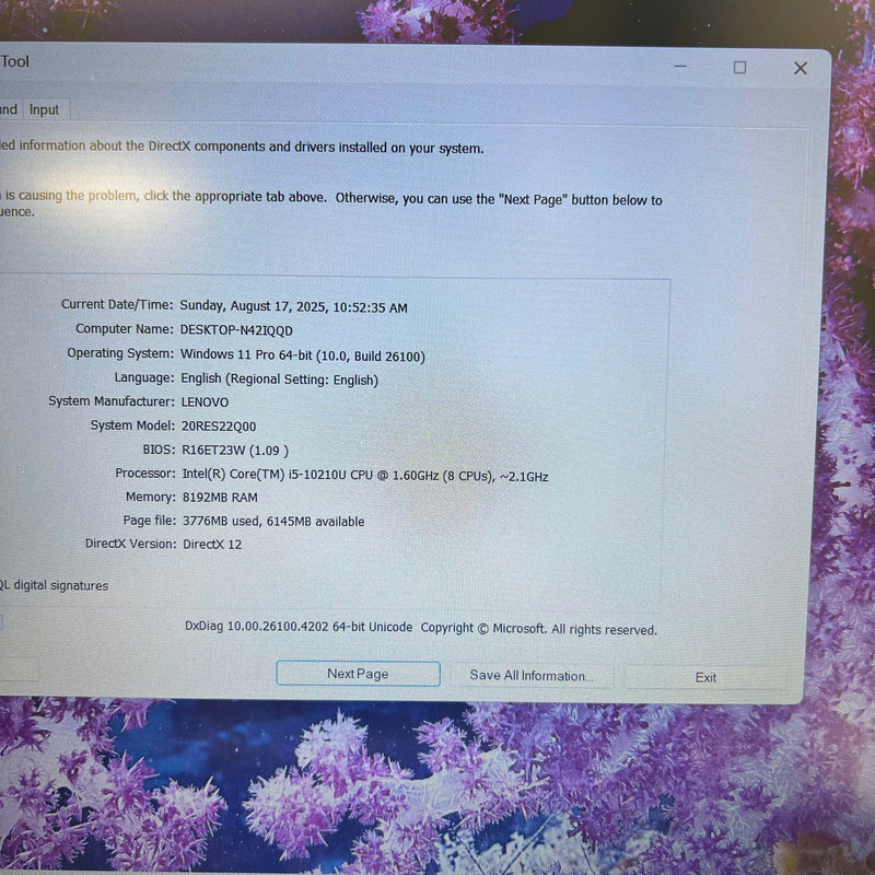 Lenovo Thinkpad E15 15.6" i5 - 10210U/ RAM 8GB/ SSD 256GB BPTN Likenew