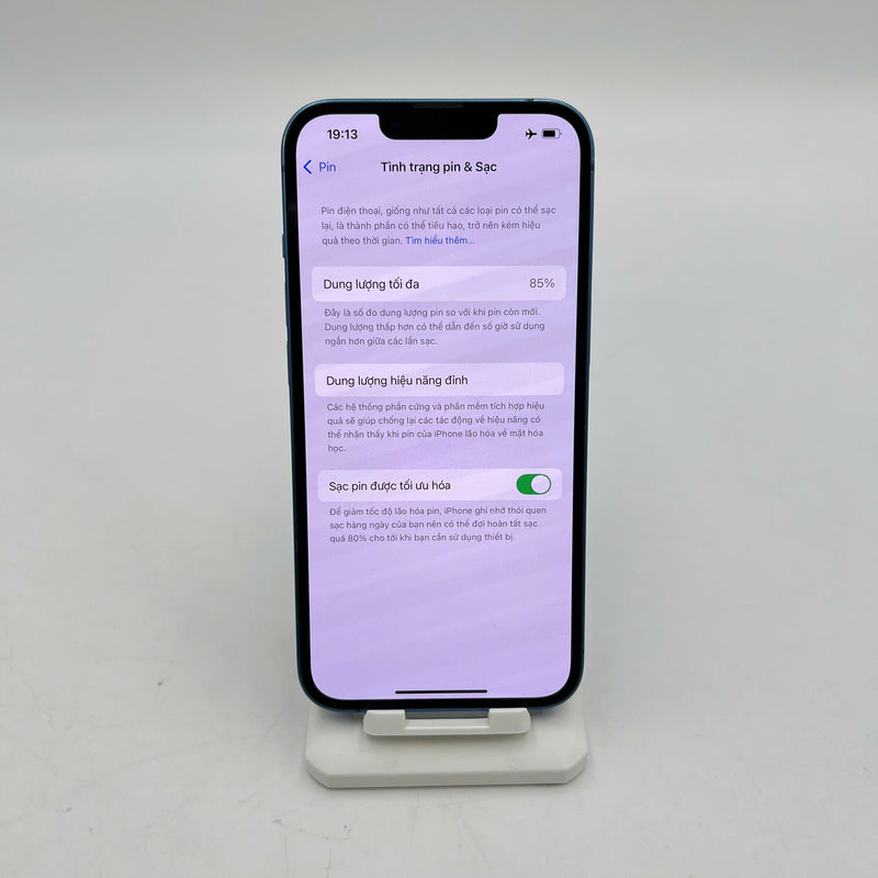 iPhone 13 256GB Xanh Dương 98% pin 85%  Máy đã trả hết tiền mạng dùng như Quốc tế Apple viền xước,viền cam xước - HH4196