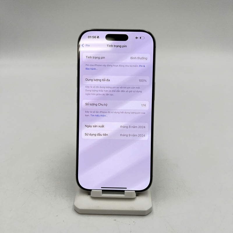 iPhone 16 Pro 512GB Tự Nhiên 99% pin 100% Quốc tế Apple Fullbox (sạc 174 lần) - HH1857
