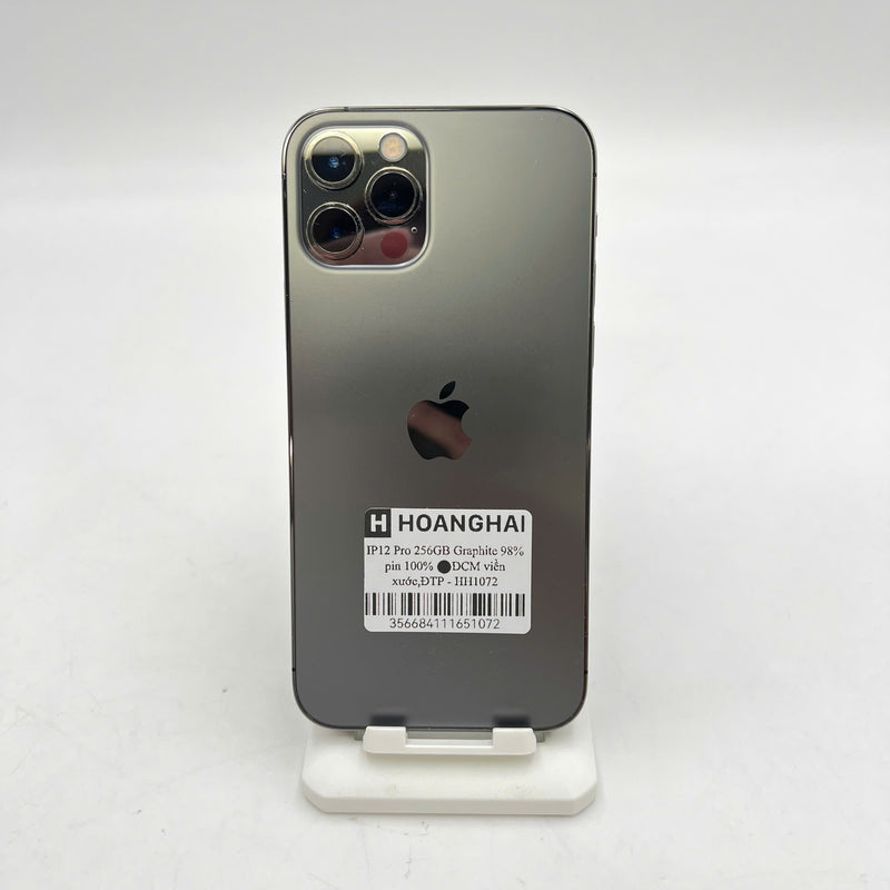 iPhone 12 Pro 256GB Đen 98% pin 100% Máy đã trả hết tiền mạng dùng như Quốc tế Apple (Đã thay pin, viền xước) - HH1072