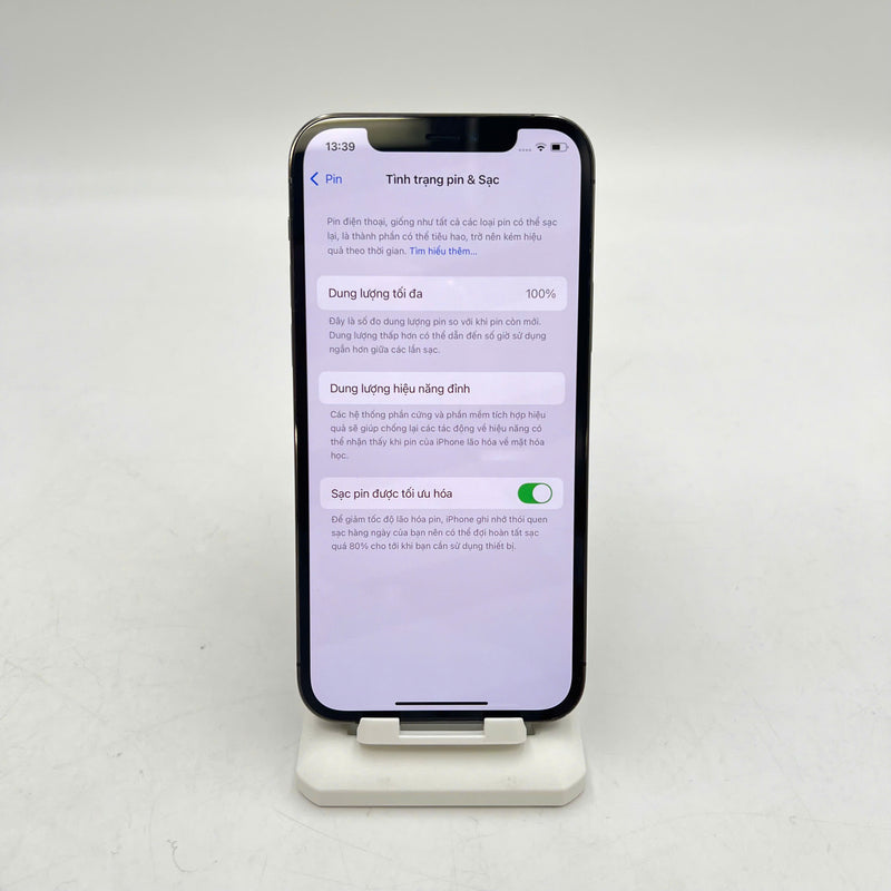 iPhone 12 Pro 128GB Đen 98% pin 100% Máy đã trả hết tiền mạng dùng như Quốc tế Apple (Đã thay pin) - HH9917