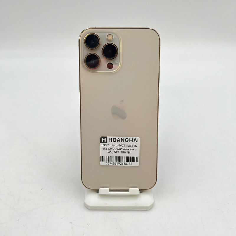 iPhone 13 Pro Max 256GB Vàng 98% pin 100% Quốc Tế Apple mã VN/A (Đã thay pin, xước viền) - HH6788