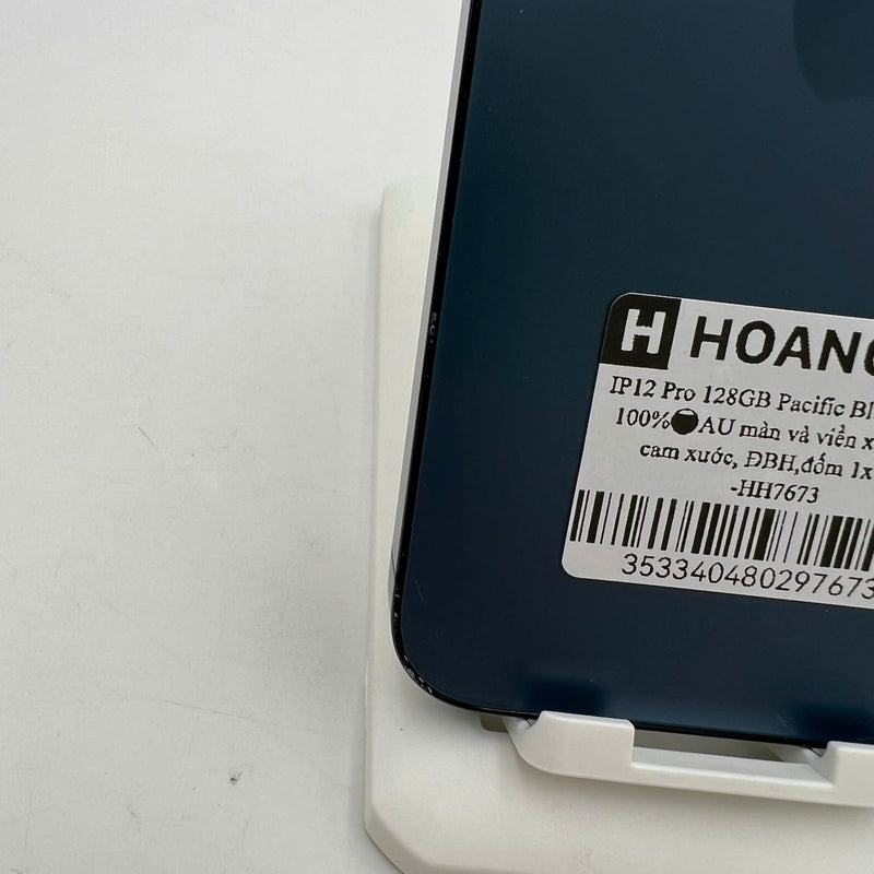 iPhone 12 Pro 128GB Xanh Dương 98% pin 100% Máy đã trả hết tiền mạng dùng như Quốc tế Apple ĐBH (Đã thay pin, màn và viền xước, viền cam xước, đốm 1x) - HH7673