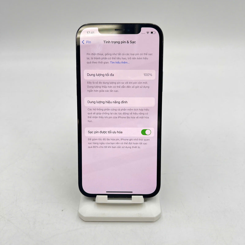 iPhone 12 Pro 128GB Xanh Dương 98% pin 100% Máy đã trả hết tiền mạng dùng như Quốc tế Apple ĐBH (Đã thay pin, màn và viền xước, viền cam xước, đốm 1x) - HH7673
