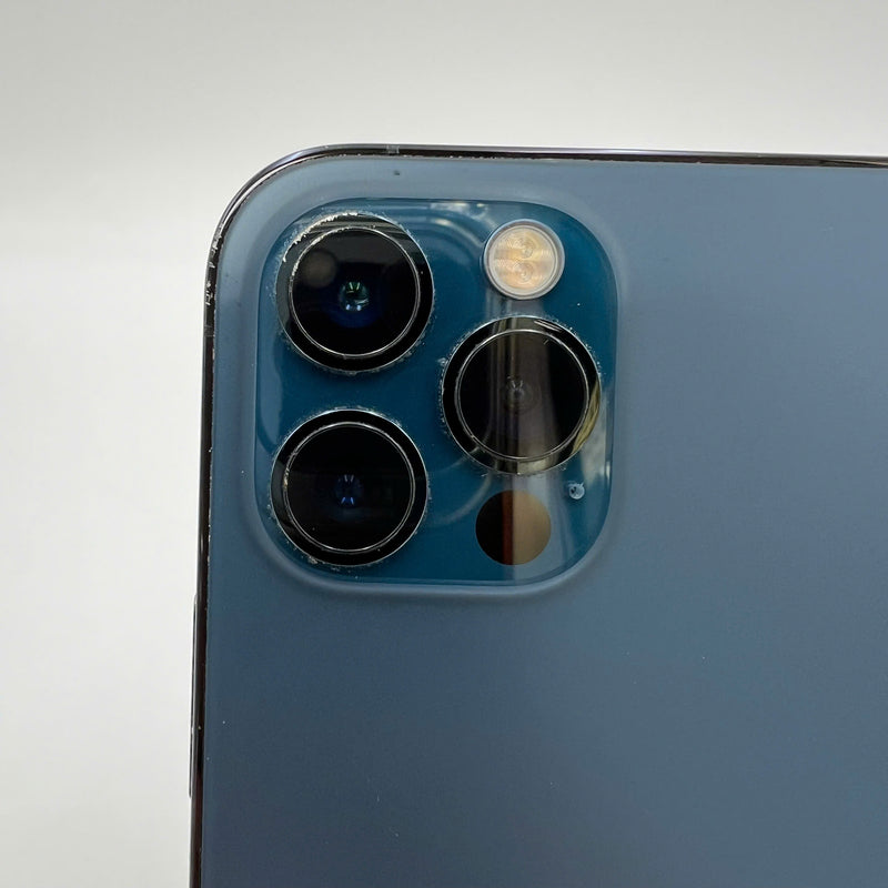 iPhone 12 Pro 128GB Xanh Dương 98% pin 100% Máy đã trả hết tiền mạng dùng như Quốc tế Apple ĐBH (Đã thay pin, màn và viền xước, viền cam xước, đốm 1x) - HH7673
