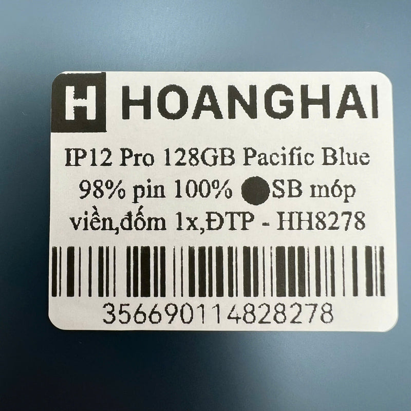 iPhone 12 Pro 128GB Xanh Dương 98% pin 100% Máy đã trả hết tiền mạng dùng như Quốc tế Apple (móp viền,đốm 1x,ĐTP) - HH8278